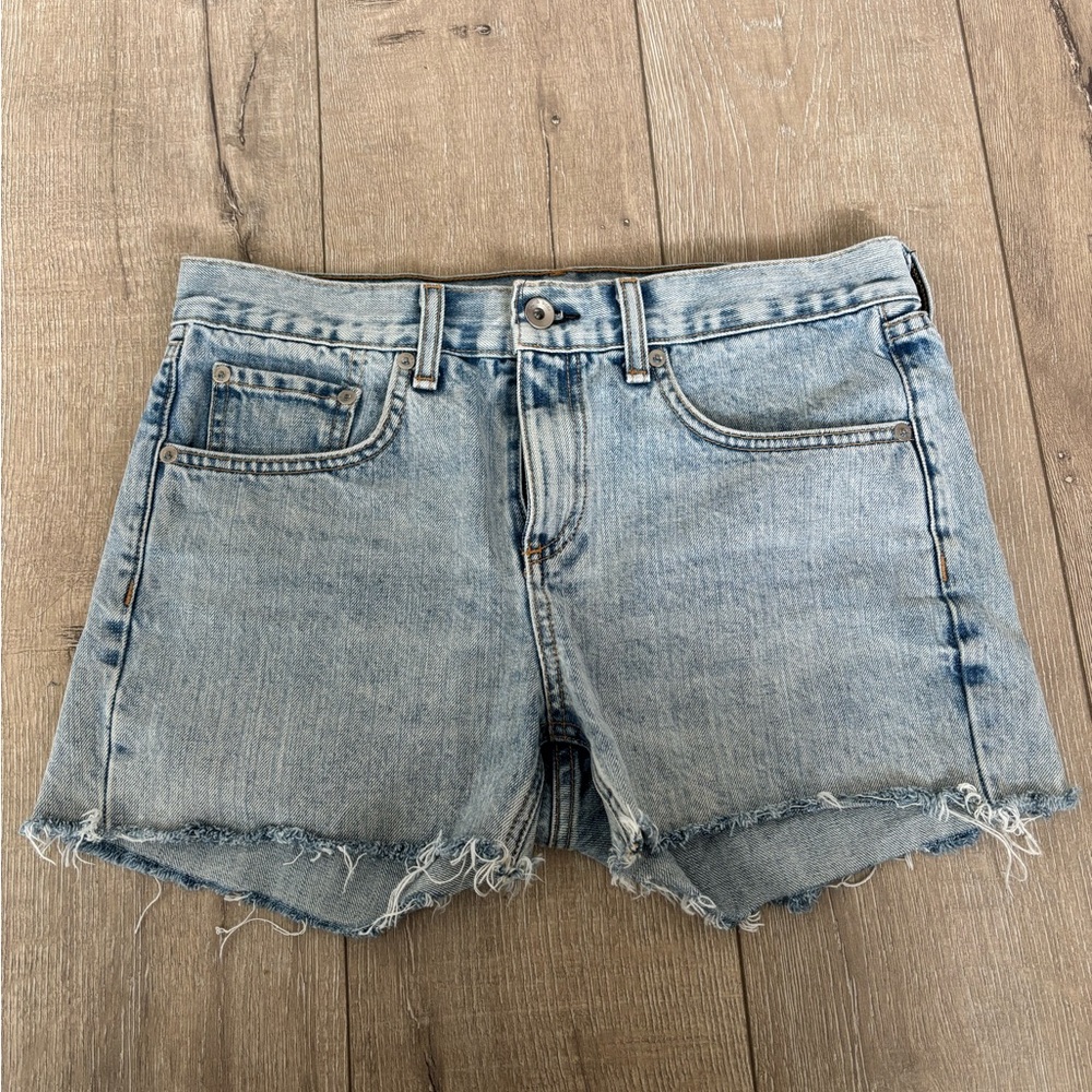rag & bone light wash cutoff jean shorts